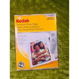 Kodak Premium‎ Photo Paper Gloss 8.5x11 25 Sheets Inkjet 66lb